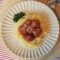 Klopsiki wieprzowe w sosie Napoli na spaghetti z parmezanem